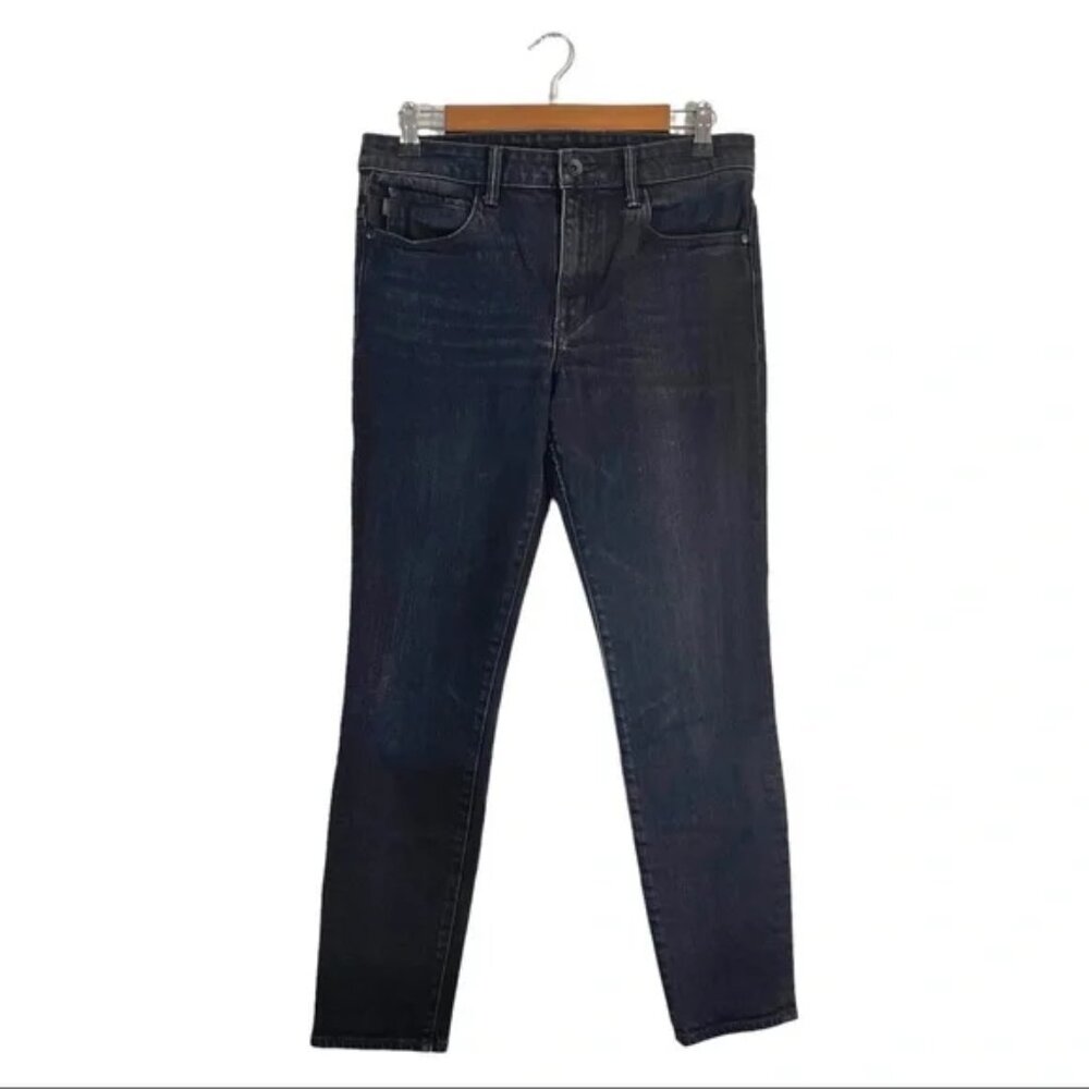 Helmut Lang Ankle Skinny Jeans Washed Faded Black Rinse, Size 29